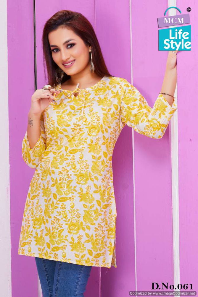 Kashvi Vol 4 By Mcm Summer Special Cotton Ladies Top Wholesale Market In Surat
